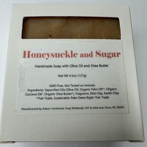 Honeysuckle and Sugar Handmade Natural Soap with Olive Oil and Shea Butter 4.5oz